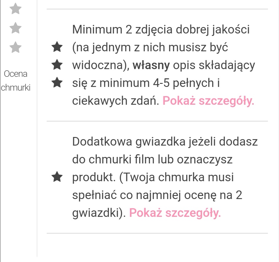 Gwiazdki za Chmurki!  