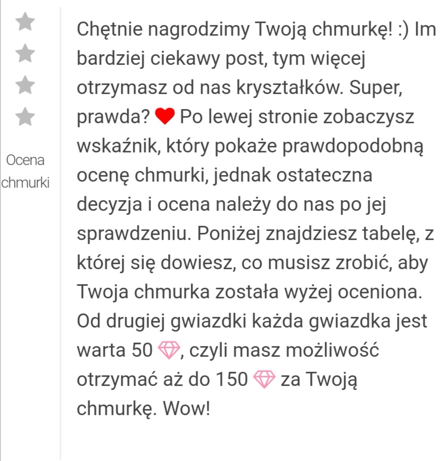 Gwiazdki za Chmurki!  