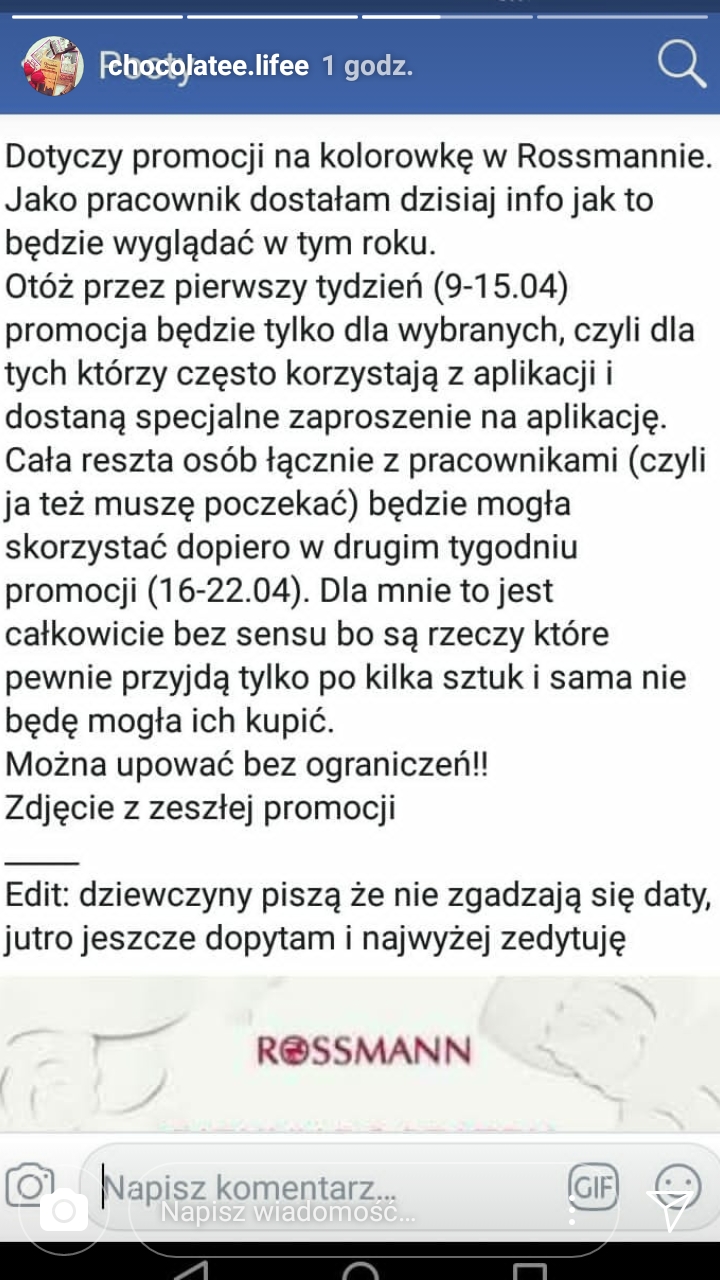 -55% na kolorówkę Rossmann