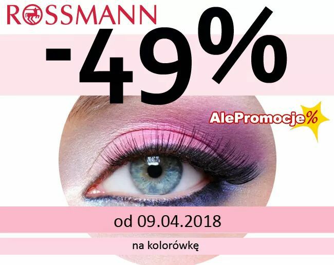 -55% na kolorówkę Rossmann