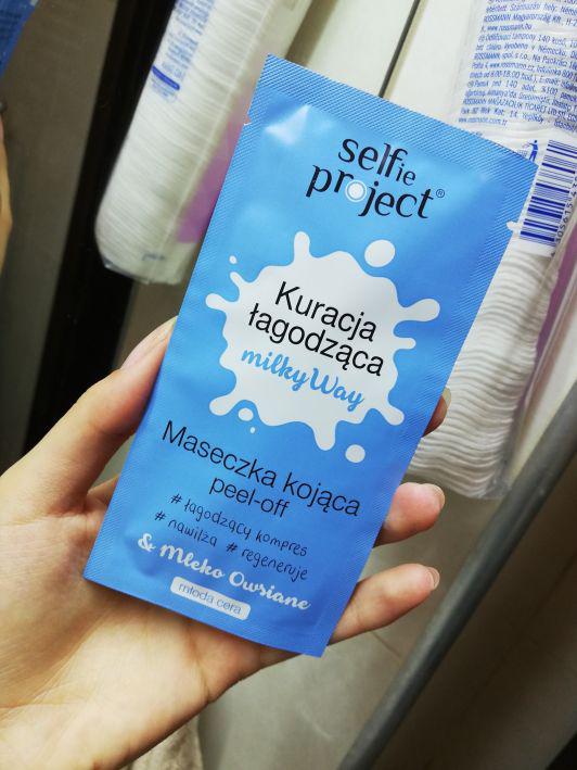 Selfie Project Kuracja Łagodząca Milky Way, Maseczka Kojąca peel-off