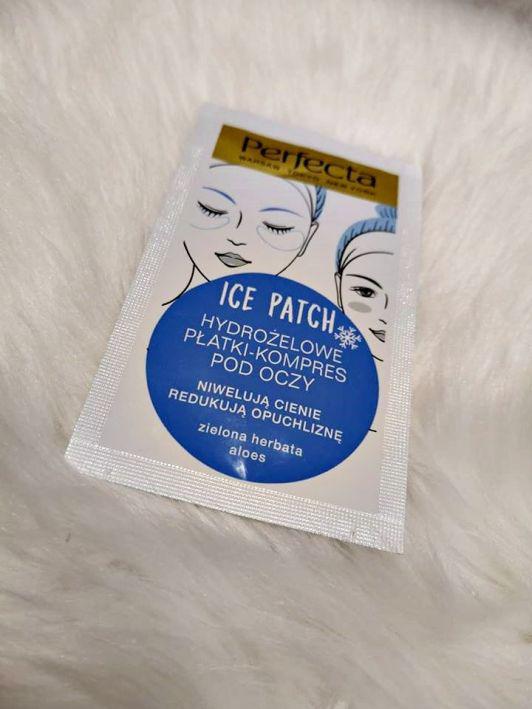 Perfecta Ice Patch, Hydrożelowe płatki kompres pod oczy przeciw cieniom i opuchliźnie, Zielona herbata i aloes