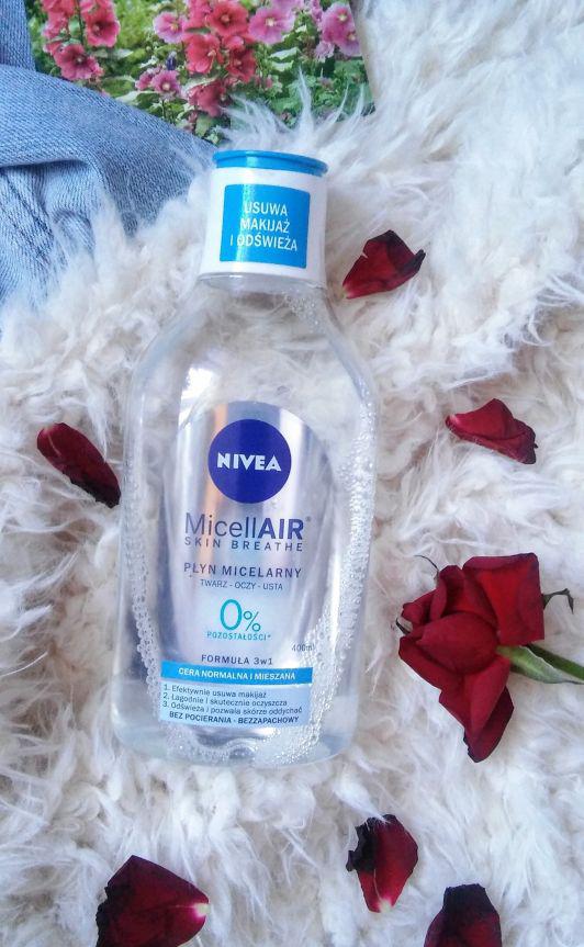Nivea MicellAIR Skin Breathe, Płyn Micelarny, Twarz, oczy i usta, Cera normalna i mieszana