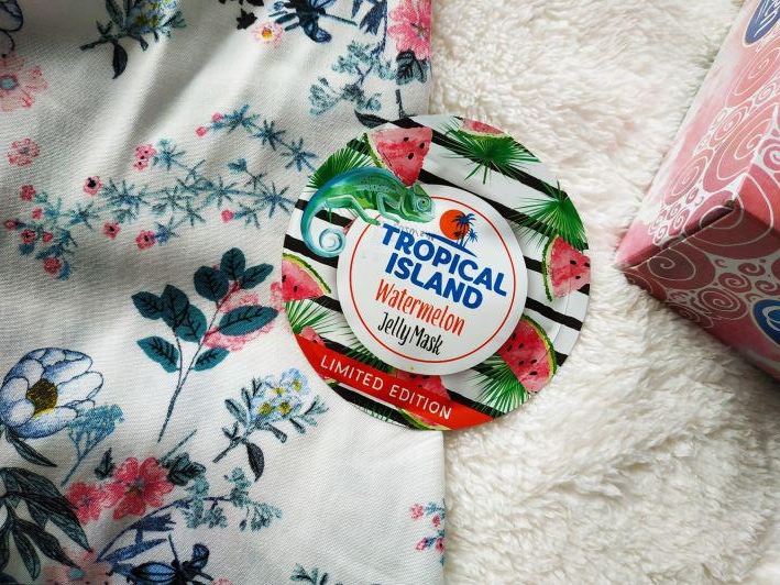 Marion Tropical Island, Maseczka do twarzy, Jelly Mask, Nawilżająca, Watermelon