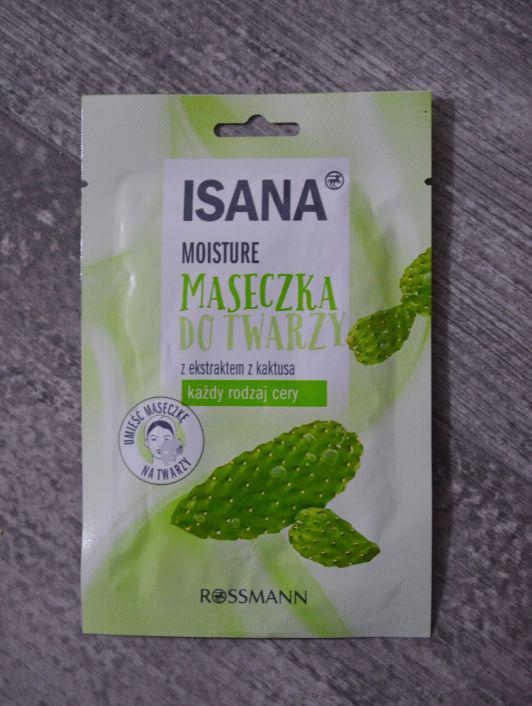 Isana Maseczka do twarzy w płacie, MOISTURE, Z ekstraktem z kaktusa, każdy rodzaj skóry