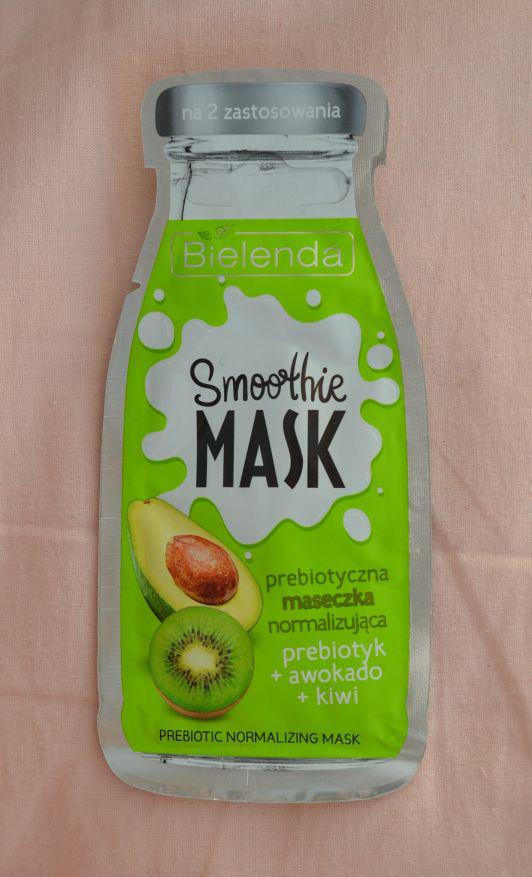 Bielenda Smoothie Mask, Maseczka do twarzy, Prebiotyczna, Normalizująca, Prebiotyk + Awokado + Kiwi
