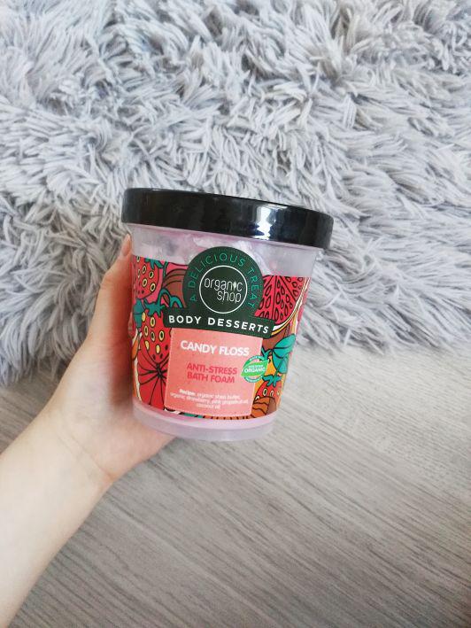 Organic Shop emulsja do kąpieli o zapachu waty cukrowej