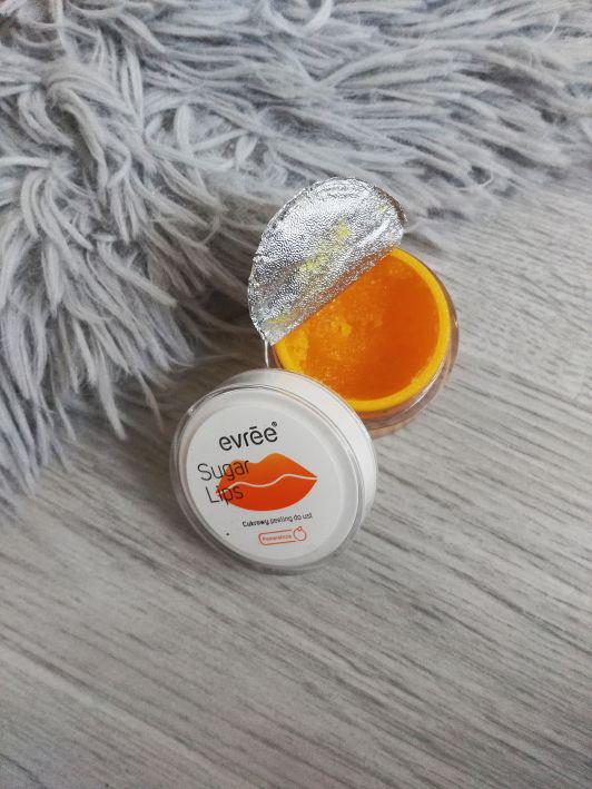 Evree Sugar Lips, Cukrowy peeling do ust, pomarańcza