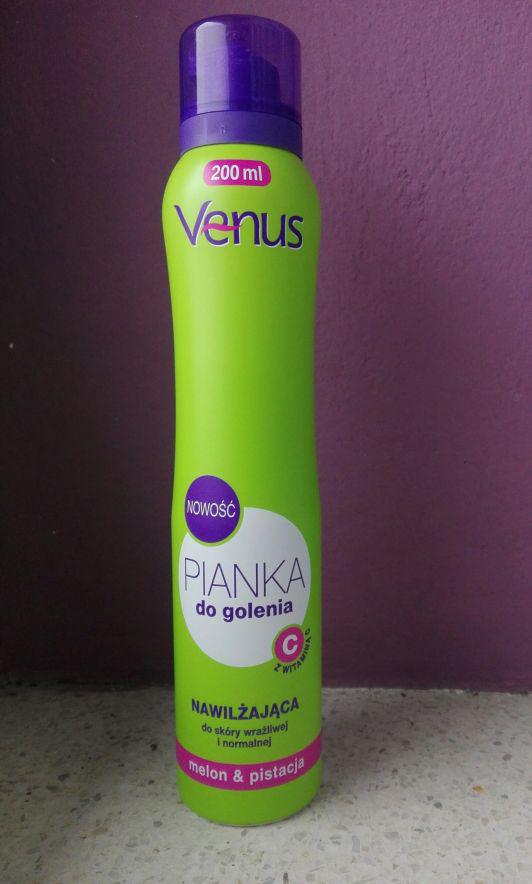 Venus Pianka do golenia, Nawilżająca, Melon i pistacja, Skóra wrażliwa i normalna