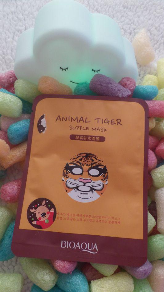 BIOAQUA Maseczka do twarzy w płacie, Animal Tiger
