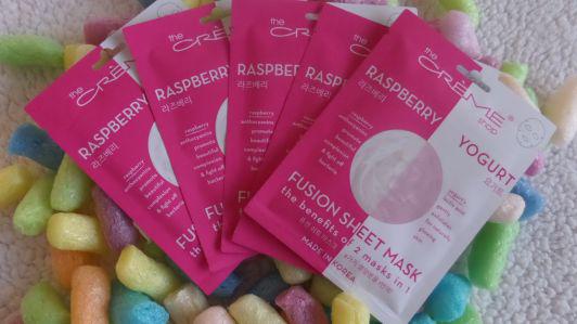 The Creme Shop, malinowy jogurt, Fusion Sheet Mask