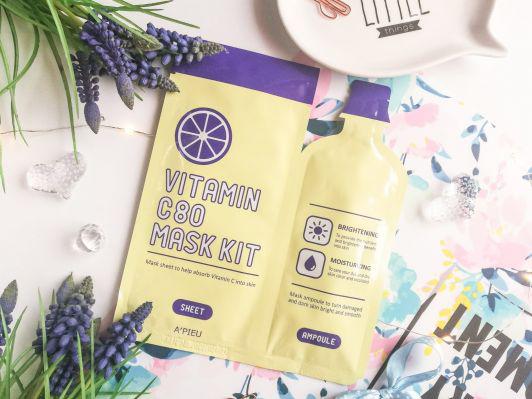 A'pieu Maska do twarzy w płachcie, Vitamin C80 Mask Kit