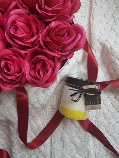 Dushka Cosmetics Peeling cukrowo-solny do ciała, Melon