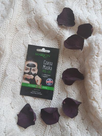 Marion Czarna maska peel-off z aktywnym węglem