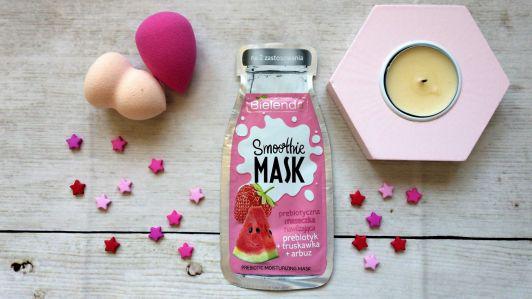 Bielenda Smoothie Mask, Maseczka do twarzy, Prebiotyczna, Nawilżająca, Prebiotyk + Truskawka + Arbuz
