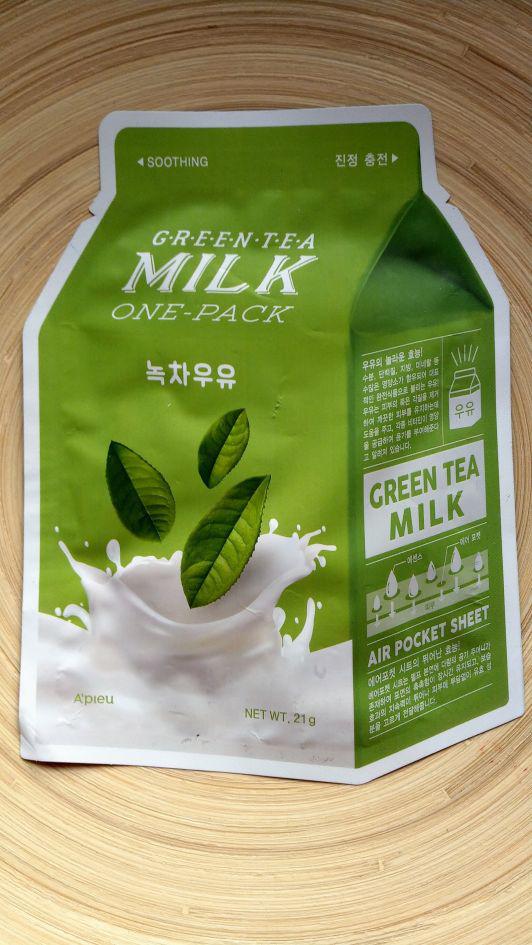 A'pieu Maska do twarzy w płacie, Green Tea Milk