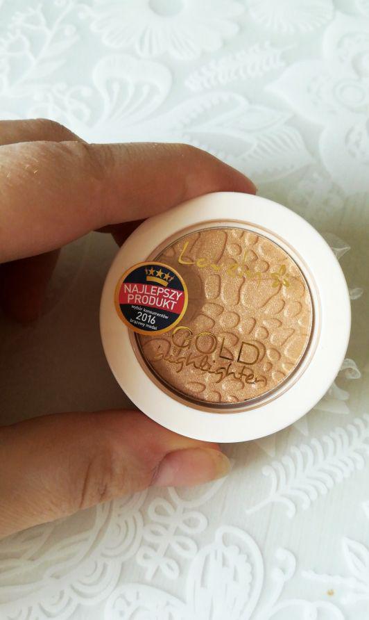 Lovely Gold Highlighter, Rozświetlacz do twarzy, Złoty