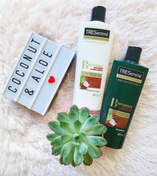 Szampon odżywka tresemme aloes olej kokosowy 