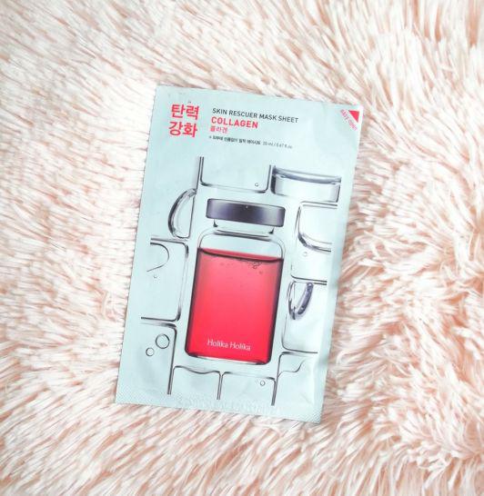 Holika Holika Skin Rescuer, Mask Sheet Collagen, Maska w płacie wygładzająca
