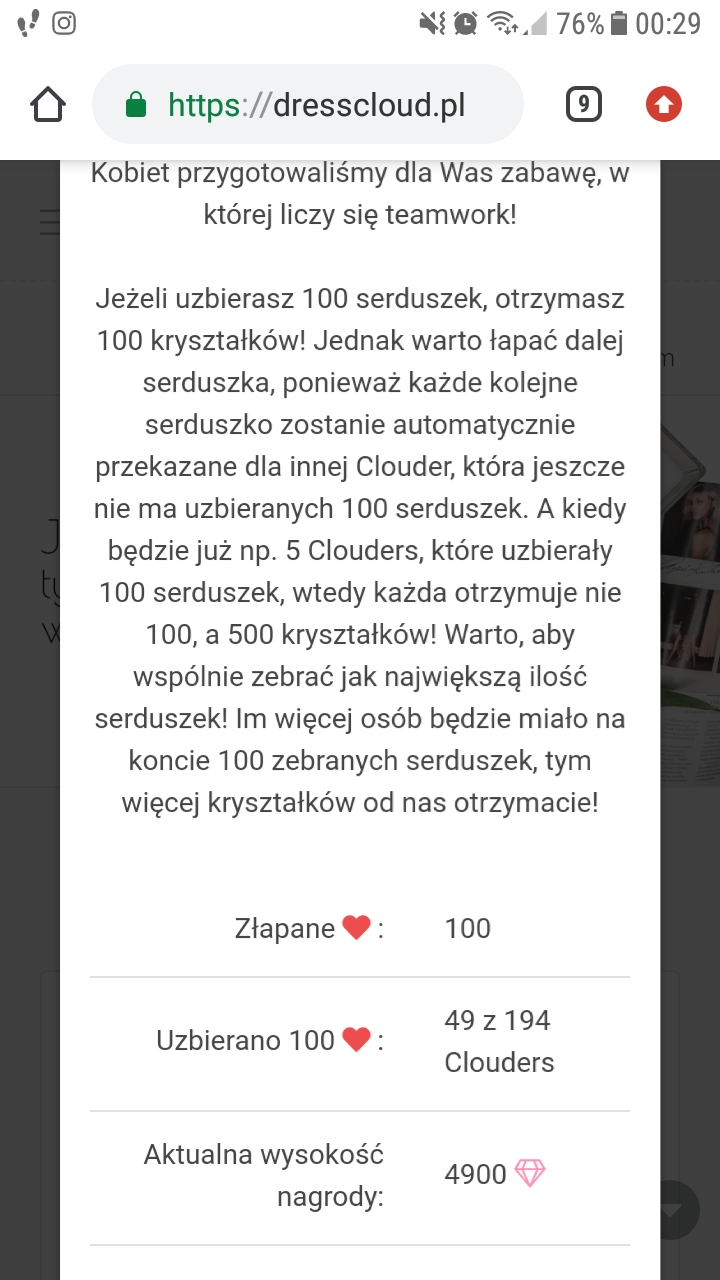Łapanie serduszek 