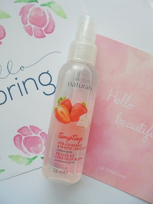 avon mgiełka do ciała truskawka biała czekolada