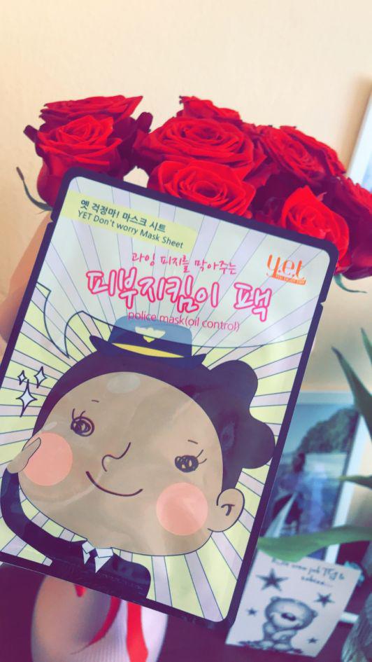 Y.E.T Maska do twarzy w płacie, Don't Worry Mask Sheet, Police Mask