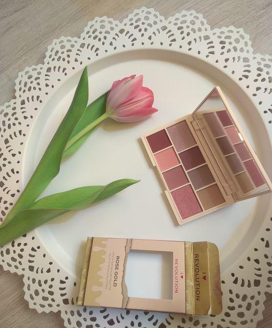 Makeup Revolution Paleta cieni, Chocolate Rose Gold MINI