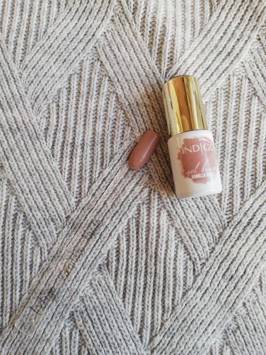 Indigo Gel Brush, Żel do paznokci w pędzelku, Vanilla Nude