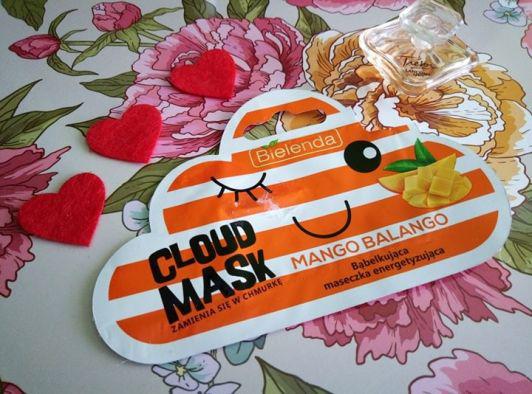 Bielenda Cloud Mask, Maseczka do twarzy, Bąbelkująca, Energetyzująca, Mango Balango