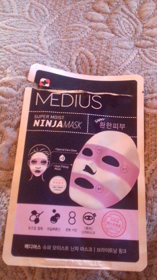 Medius Maska do twarzy w płacie, Ninja Mask, Super Moist