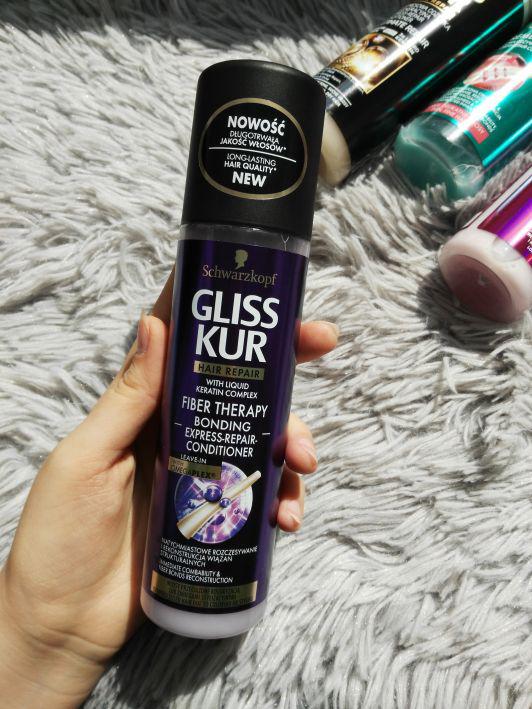 Schwarzkopf Gliss Kur, Fiber Therapy, Odżywka do włosów w sprayu, Włosy zmęczone koloryzacją i stylizacją 