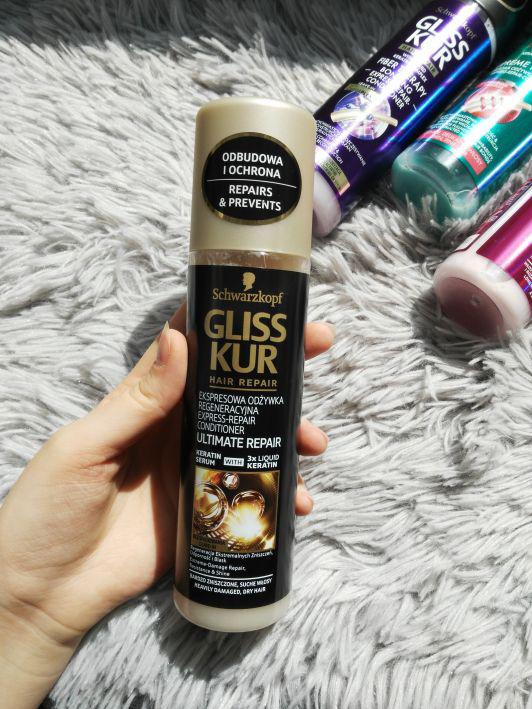 Schwarzkopf Gliss Kur, Ultimate Repair, Odżywka do włosów w sprayu, Regeneracyjna, Ekspresowa