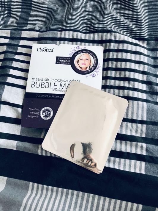 L'biotica Maska do twarzy silnie oczyszczająca, Bubble mask, Odświeża i redukuje rozszerzone pory