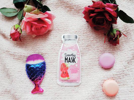 Bielenda Smoothie Mask, Maseczka do twarzy, Prebiotyczna, Nawilżająca, Prebiotyk + Truskawka + Arbuz