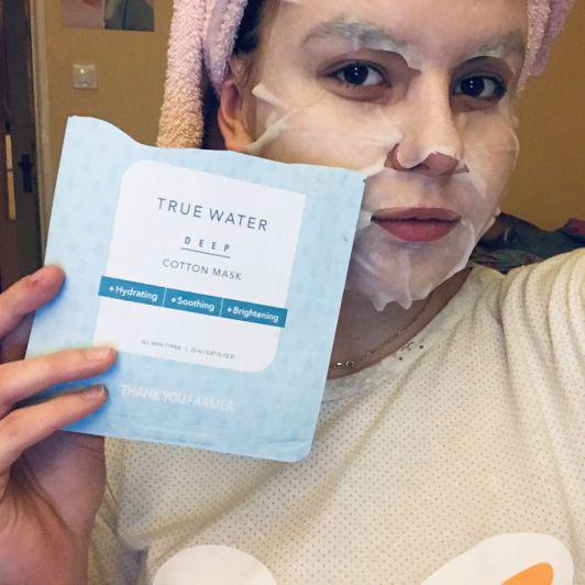 Thank You Farmer Maska do twarzy w płacie, True Water Deep Cotton Mask