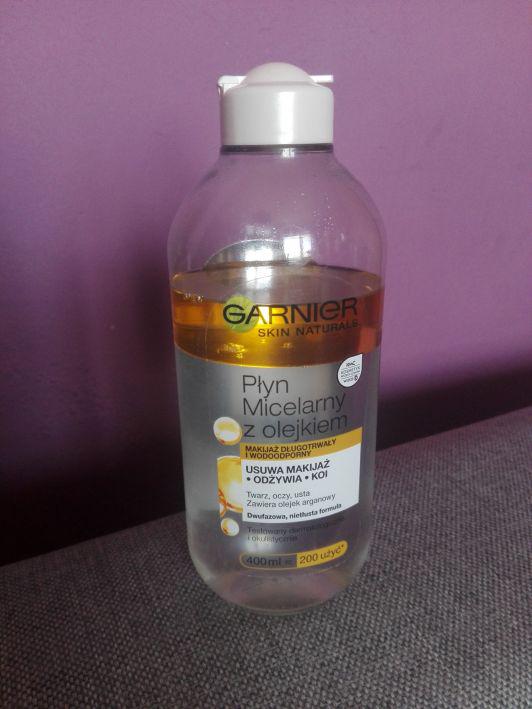 Garnier Skin Naturals, Płyn micelarny do demakijażu, Dwufazowy, Olejek Arganowy