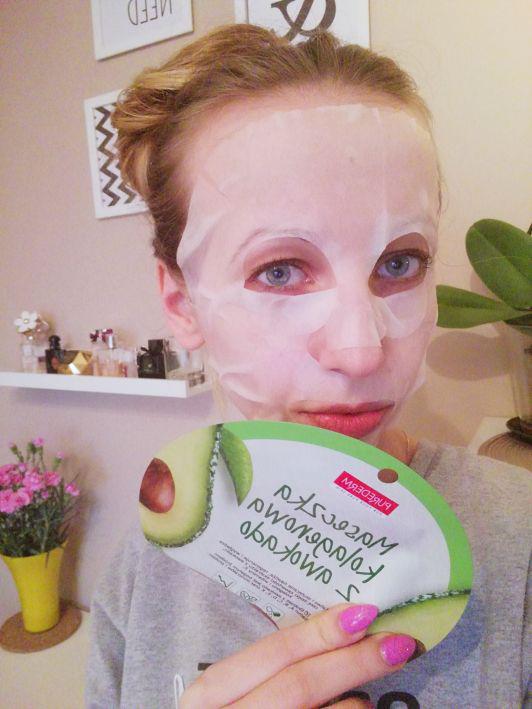 Purederm maska w płachcie kolagenowa z awokado