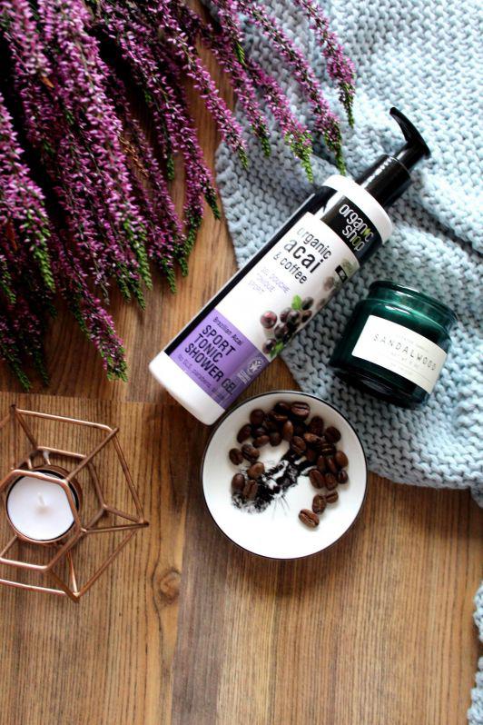 Organic Shop Żel pod prysznic, Jagody acai i kawa