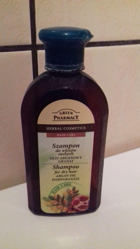 Green Pharmacy Szampon do włosów, Włosy suche, Olejek arganowy i granat