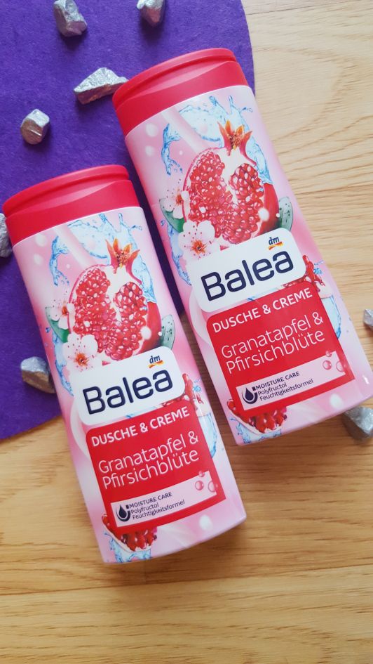 balea el pod prysznic granat i kwiat brzoskwini