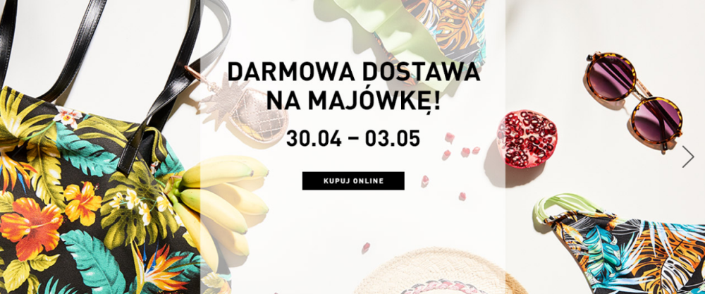 Majówka z darmową dostawą!