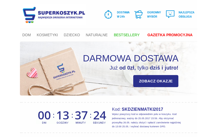 darmowa dostawa superkoszyk