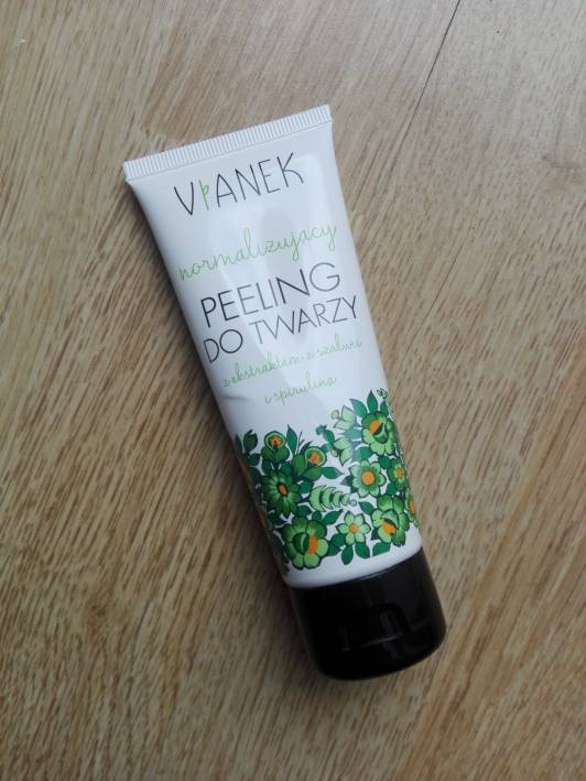 vianek peeling do twarzy seria zielona normalizujacy szalwia i spirulina