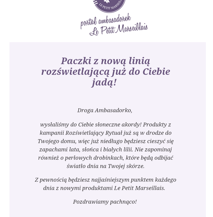 Le Petit Marseillais - grono ambasadorów