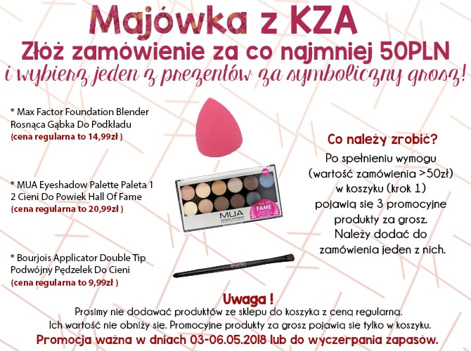 kosmetykizameryki.pl - prezent do zakupów za 50 zł