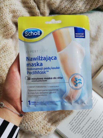 Scholl Nawilżająca maska PediMask z olejkiem makadamia