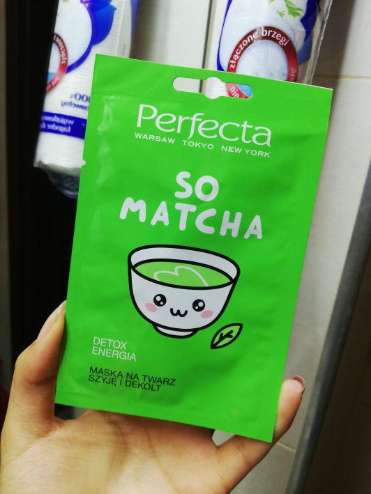 Perfecta So Matcha, Maseczka na twarz, szyję i dekolt, Oczyszczająca i energizująca, Detox i Energia