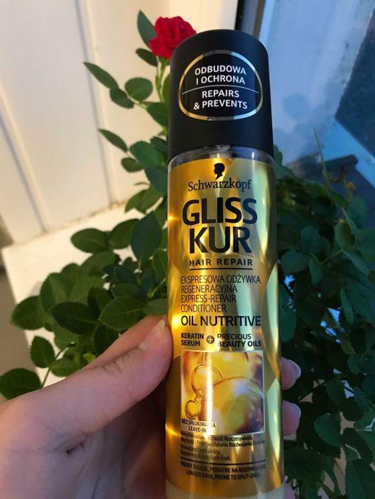 Schwarzkopf Gliss Kur, Oil Nutritive, Odżywka do włosów w sprayu, Regeneracyjna