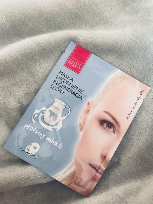 Czyste Piękno Maseczka do twarzy w płacie, Ujędrnienie, Regeneracja skóry, Proteiny mleka