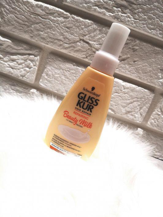 Schwarzkopf Gliss Kur, Beauty Milk, Odżywka do włosów w sprayu, Bez spłukiwania, Regeneracyjna, Repairing